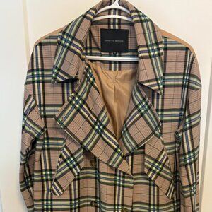 Birgitte Herskind Plaid Trench Coat